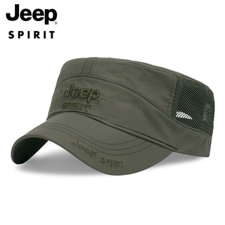 Jeep Spirit จี๊ปวิญญาณฤดูร้อนตาข่ายหมวกเบสบอลชายและหญิง H2260