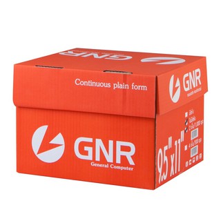 กระดาษต่อเนื่อง ไม่มีเส้น 9.5x11" 2 ชั้น GNR Continuous paper without lines 9.5x11 "2 layers GNR