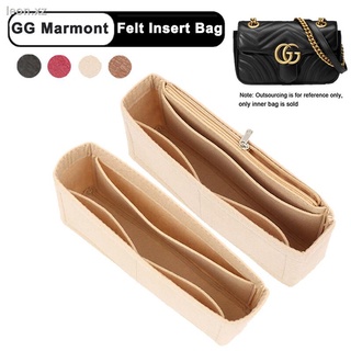 For Gucci Marmont Bag Felt Insert Organizer Bag Makeup Handbag Organizer Travel Inner Purse Portable Cosmetic Bags