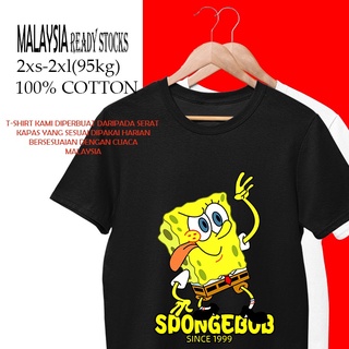 ทางเลือกที่ดีที่สุดของคุณ◘℗♧T-SHIRT WOMAN MAN COTTON SPONGEBOB BAJU LELAKI PEREMPUAN COMEL LAWA CANTIK HARGA BORONG MURA