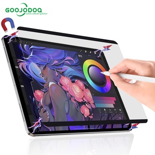 GOOJODOQ แผ่นฟิล์มกันรอยหน้าจอแม่เหล็กสําหรับ Ipad 12.9 2021 Pro 11 Air 4 10.9 10.2 Gen8 Gen7 mini6 8.3 7th 8th Air 3 10.5