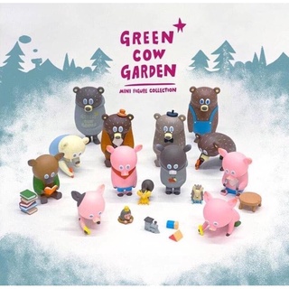 (ขายแยก) How2work X Kohei Ogawa - Green Cow Garden Mini Figure Collection