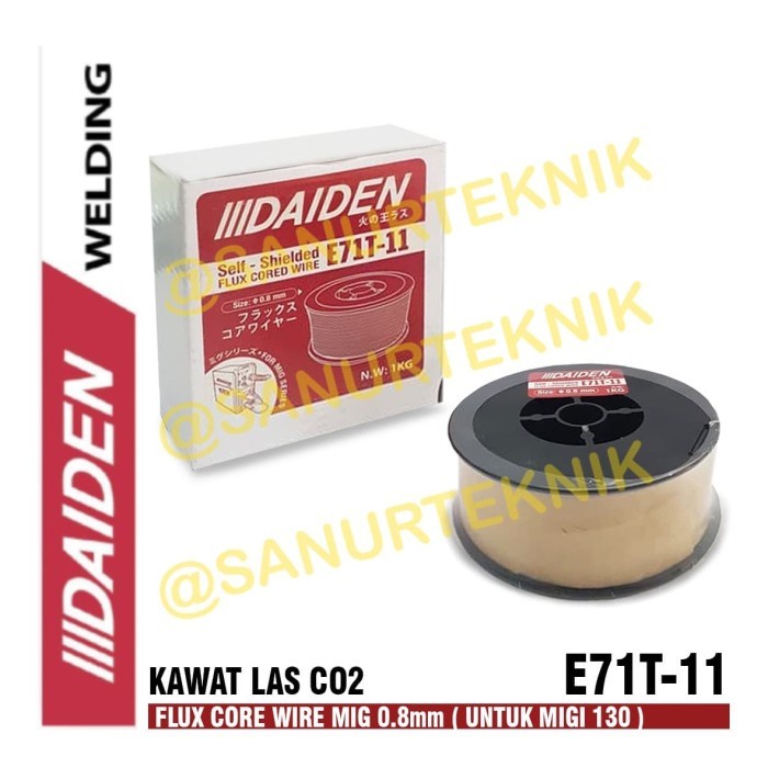 DAIDEN Self Shielded Flux Core Wire / ลวดเชื่อม MIG E71T-11 (1กก.)