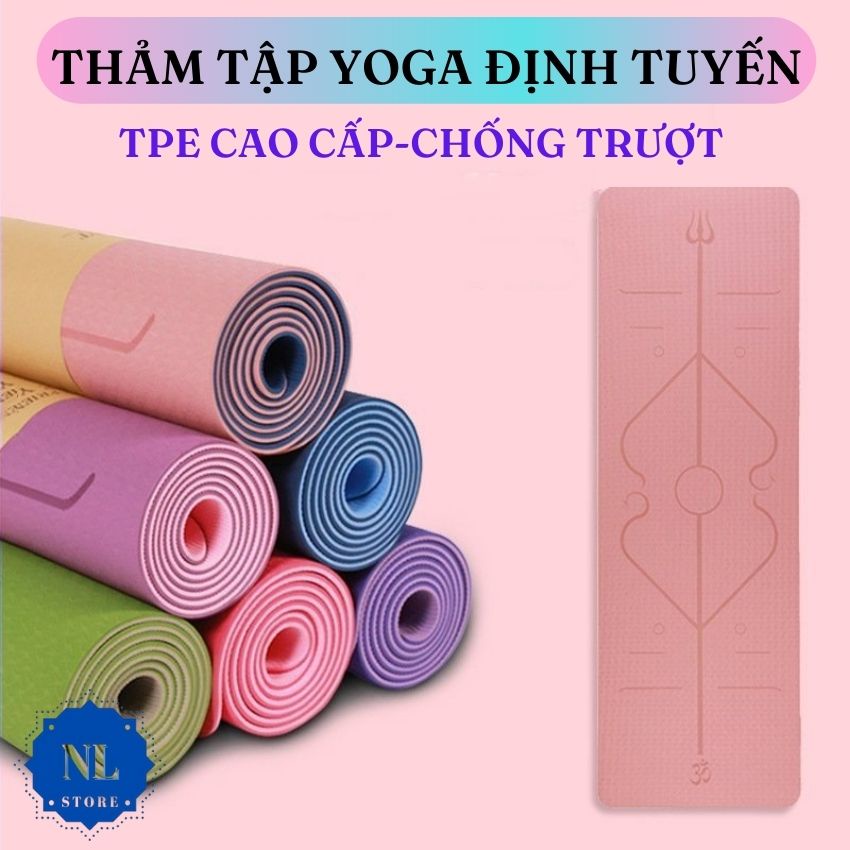 เสื่อโยคะกิจวัตร เวลา กันลื่นระดับพรีเมียม 6 มม. และหนา 8 มม. TTY02