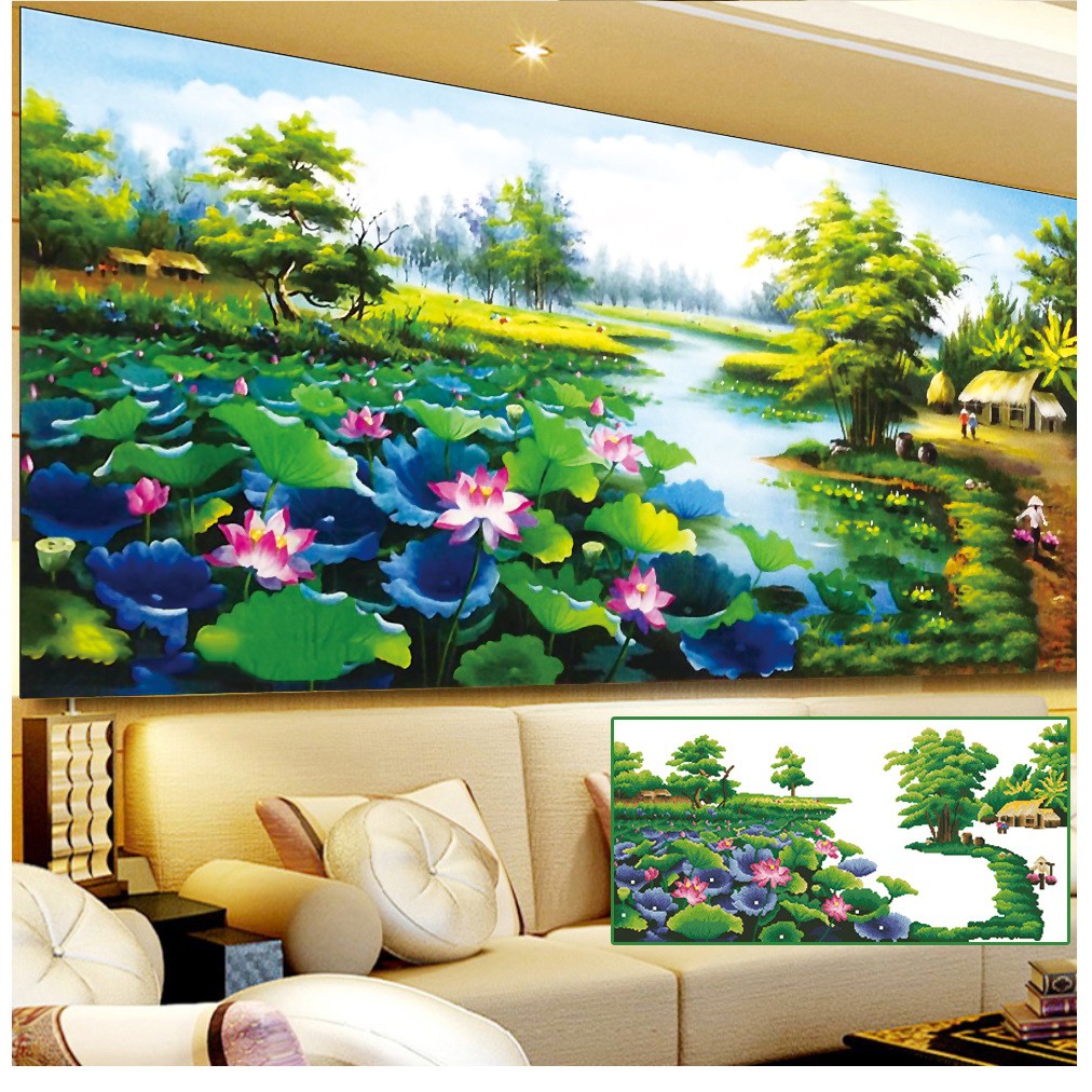 ภาพวาดเพชร Dam Sen I 150x75ซม. I LV024