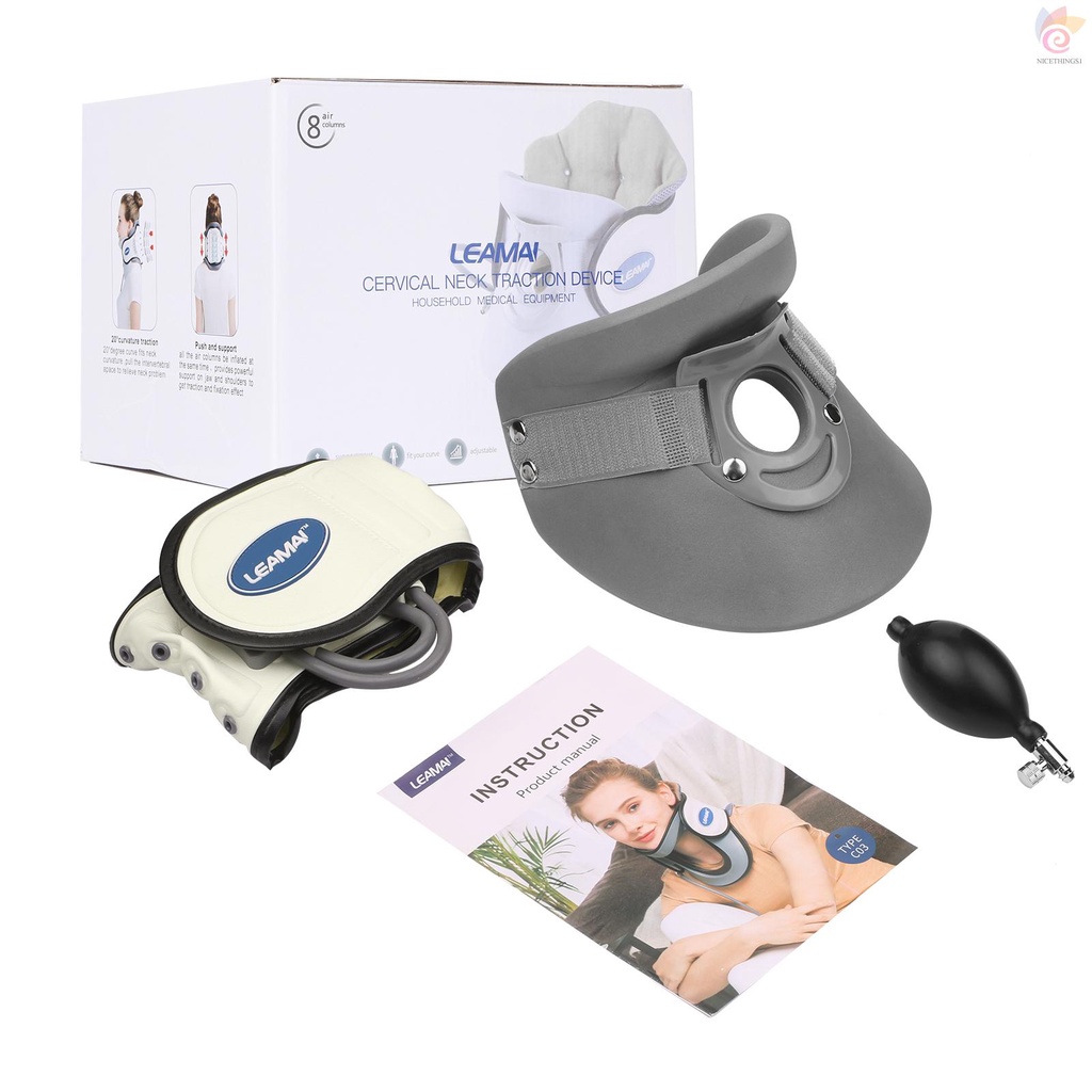 NT LEAMAI Medical Cervical Collar Neck Traction Device Inflatable