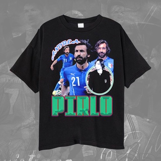 เสื้อยืด ลายทีมชาติฟุตบอล Italian Midfielder Legend Andrea Pirlo สําหรับผู้ชาย และผู้หญิงS-5XL