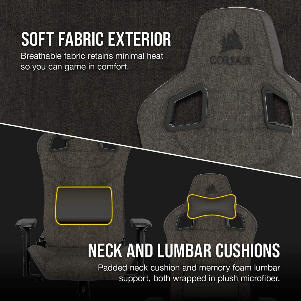 พร้อมส่ง เก้าอี้เกมมิ่ง CORSAIR T3 RUSH Gaming Chair รุ่นใหม่ 2023 นั่งสบายเล่นเกมได้นาน