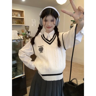 เสื้อกันหนาว คอวี ผ้าถัก แบบพับได้ สําหรับผู้หญิง