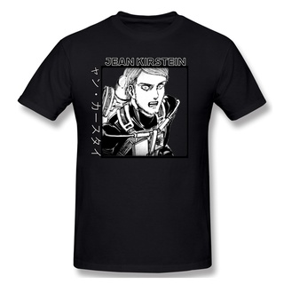 Jean Kirstein Attack On Titan Shingeki No Kyojin T Shirt Camisetas Plus Size O-neck Cotton Short Sleeve Men Tshirt