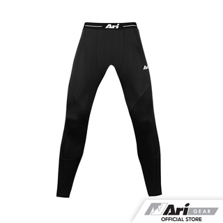 ARI COMPACT FIT TIGHTS - BLACK/WHITE กางเกงรัดกล้ามเนื้อ อาริ คอมแพค ฟิต ขายาว สีดำ