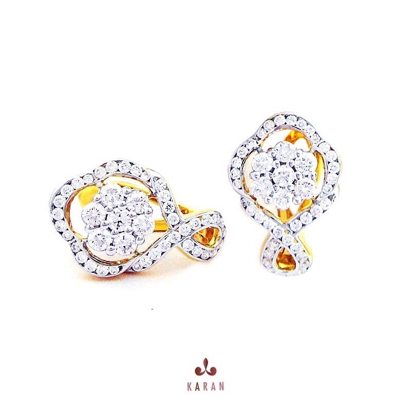 Loob earring E161 ต่างหูเพชรแท้ Top Quality