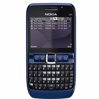 โทรศัพท์มือถือโนเกียปุ่มกด  NOKIA E63 (สีน้ำเงิน) 3G/4G รุ่นใหม่ 2020