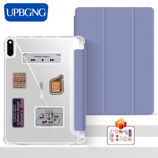 Upbgng เคสใส แบบนิ่ม พร้อมช่องใส่ปากกา สําหรับ Huawei Matepad 10.4 2022 Matepad 11 Matepad Pro 10.8