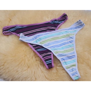 #จีสตริง #gstring #g-string #Thong กางเกงใน ยี่ห้อ HUE ลายริ้ว เส้นประ น่ารักๆ มือ 1