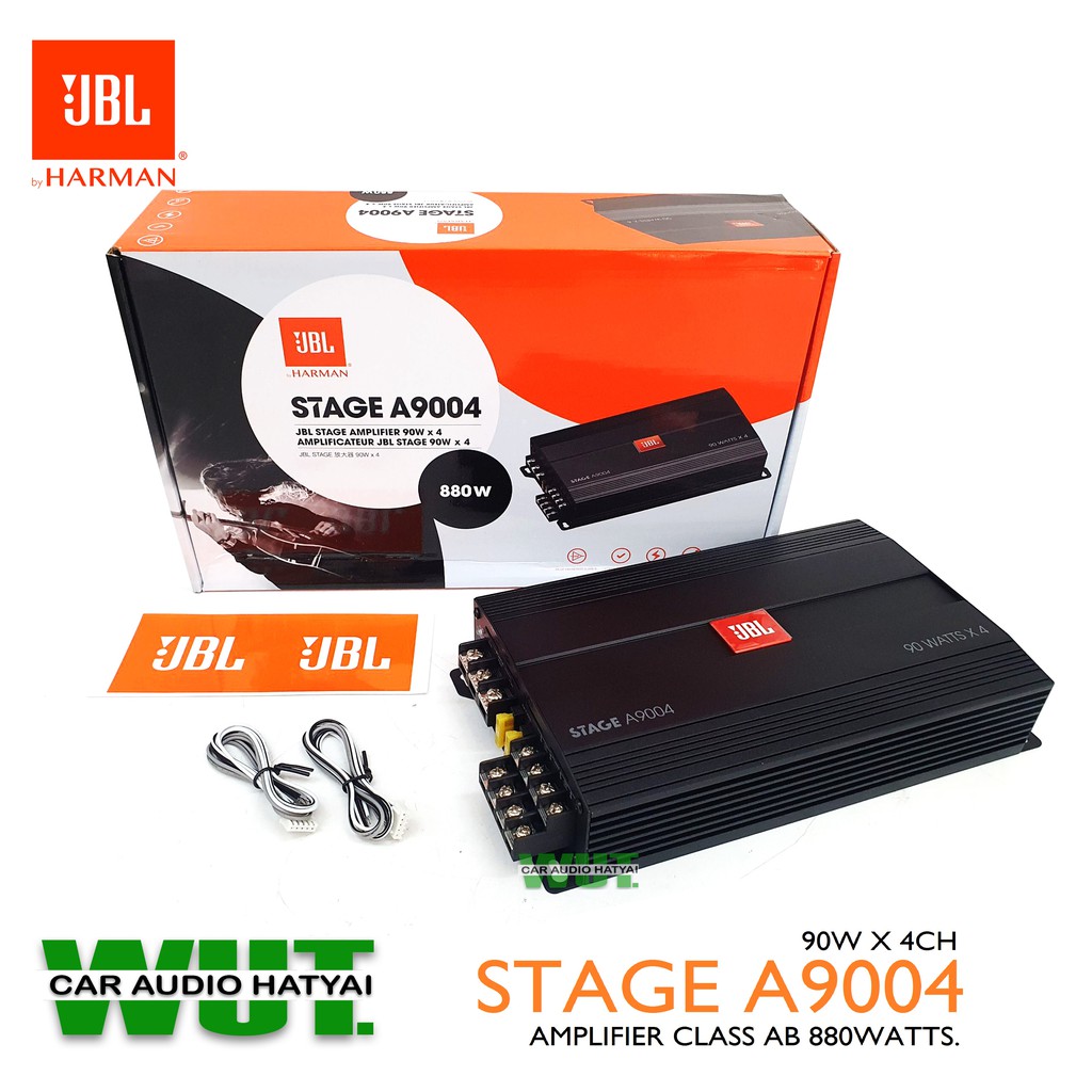 JBL เพาเวอร์แอมป์ ขับลำโพงเสียงกลางแหลม 4Channel กำลังขับ 800วัตต์ JBL รุ่น JBL STAGE A9004 สินค้าขอ