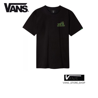 เสื้อยืดVANS SHAKE JUNT CHICKEN &amp; WAFFLE SS BLACK สินค้ามีประกันแท้เรียบง่าย