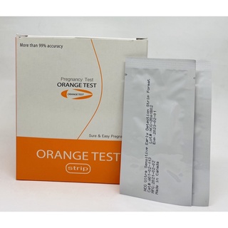 ORANGE TEST STRIP ชุดทดสอบการตั้งครรภ์แบบจุ่ม แพ็คเปลือย