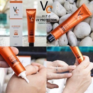 VC VIT C UV PROTECTION SPF 40 pa++ ครีมกันแดดVC กันแดดน้องฉัตร Spf 40 pa+++