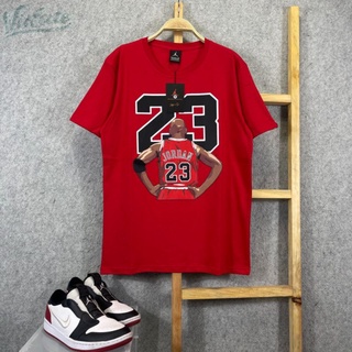 เสื้อยืด พิมพ์ลายป้ายแท็ก Jordan 23 Full Tags ของแท้S-5XL