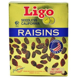 Ligo Raisin Malaysia ลิกอร์ ลูกเกด มาเลย์ 30 กรัม &amp; 250 กรัม