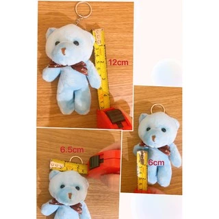 🔥ใหม่ มี 30สี พวงกุญแจหมีตุ๊กตาใหม่ ขายปลีกและส่ง 12.5 cm New boll bear keychain RTX
