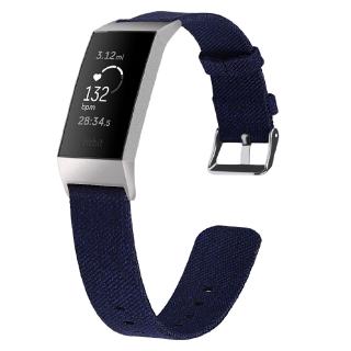 สายนาฬิกาข้อมือ ผ้าแคนวาส ระบายอากาศ แบบเปลี่ยน สําหรับ Fitbit Charge 4 3 Fitbit Charge 4 3 64003