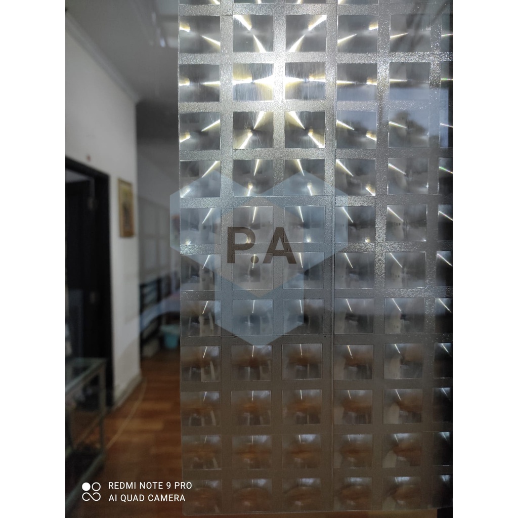 SANDBLAST GLASS STICKER/3D Glitter GLASS STICKER 1023