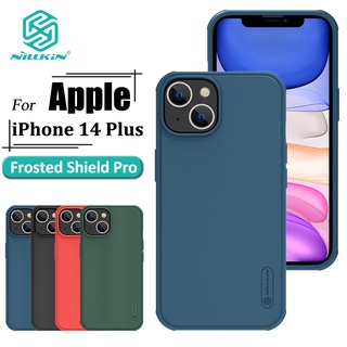 Nillkin Super Frosted Shield Pro เคส สําหรับ iPhone 14 Plus เคสโทรศัพท์ บางพิเศษ เคลือบด้าน TPU + PC ป้องกันลายนิ้วมือ กันกระแทก เคสด้านหลัง