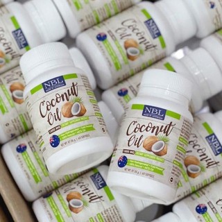 น้ำมันมะพร้าวสกัดเย็น (NBL) coconut oil 60 ซอฟเจล น้ำมันมะพร้าวออสเตรเลีย 1000mg  🔥แท้100%🔥