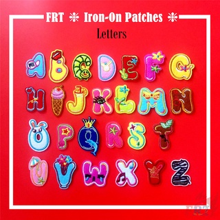 ☸ Cute Cartoon Letters Patch ☸ 1Pc Colorful Diy Sew On Iron On Badges Patches