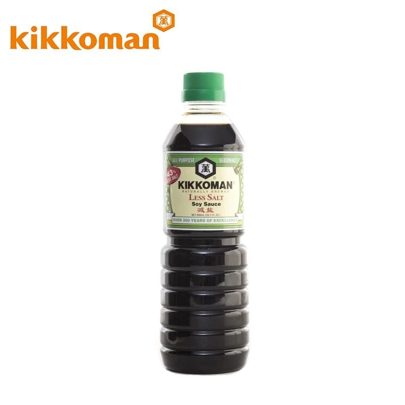 Kikkoman Less Salt Soy Sauce 600 ml คิคโคแมน ซอสถั่วเหลืองสูตรเค็มน้อย thumbnail 3