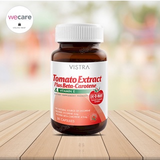 Vistra Tomato Extract 30แคปซูล วิสทร้า สารสกัดจากมะเขือเทศ ผสมเบต้า แคโรทีนและวิตามินอี