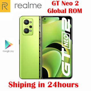 Global version realme GT Neo2 5G โทรศัพท์มือถือ Snapdragon 870 แรม 8GB รอม 256 Octa-core 6.62 นิ้ว AMOLED NFC 64MP 5000mAh 65W