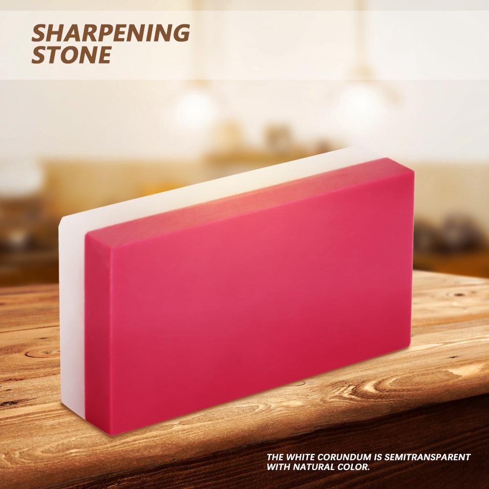 อุปกรณ์ลับมีด 2 ด้าน 3000 10000 Grit Ruby สีขาว