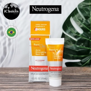 [Neutrogena] Rapid Clear Acne Eliminating Spot Treatment Gel 15 ml นูโทรจีนา เจลแต้มสิว สำหรับผิวเป็นสิวง่าย