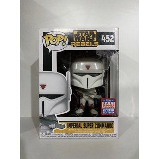 Funko Pop Imperial Super Commando Star Wars Rebels SDCC 2021 Exclusive 452 Damage Box