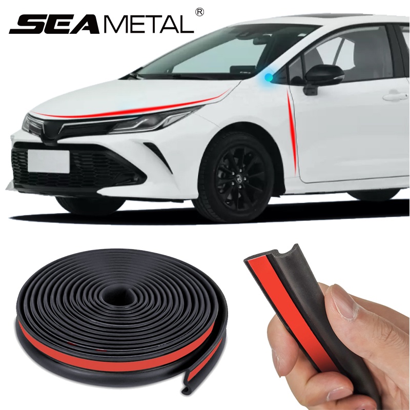 SEAMETAL แถบซีลประตูรถยนต์ ยาง 25mm ฉนวนกันเสียงกันฝุ่น ติดตั้งเสา A/B/C/ประตูรถ