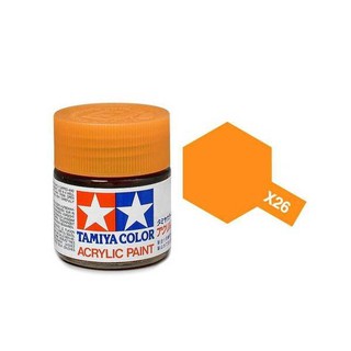 สีสูตรน้ำ TAMIYA X-26 Clear Orange (10 ml)