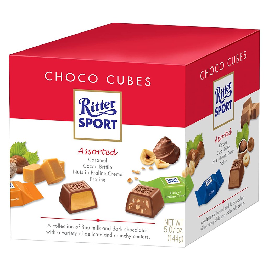 Ritter sport choco cubes ช็อคโกแล็ตก้อนจากเยอรมัน - infinity_8 - ThaiPick