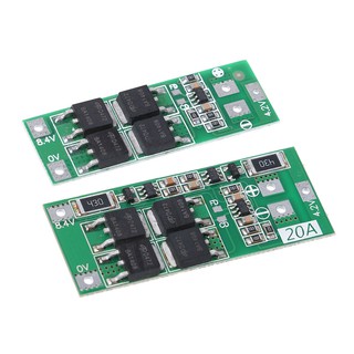 2s 20 a 7 . 4 v 8 . 4v li - ion lithium แบตเตอรี่ 18650 ที่ชาร์จ pcb bms บอร์ดป้องกัน