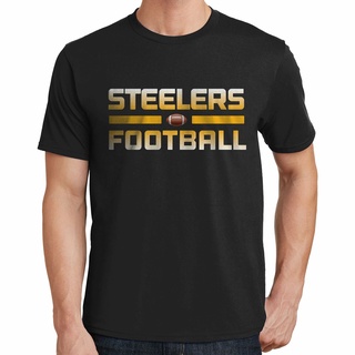 เสื้อยืดผ้าฝ้ายพิมพ์ลายแฟชั่นPittsburgh เสื้อยืด ลายทีมฟุตบอล Steelers 03299