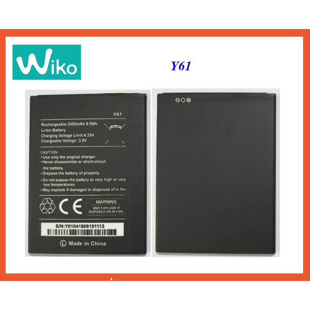 แบตเตอรี่ Wiko Y61....................................