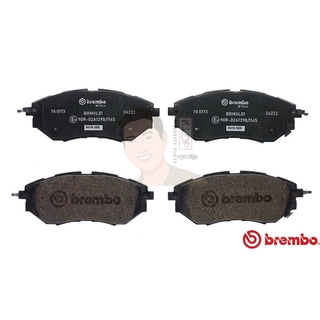 P78 017X ผ้าเบรก F (แท้ BREMBO รุ่น XTRA) SUBARU ฟอเรสเตอร์ Forester SJ 2.0 XT (Turbo) ปี12-&gt; /SUBARU เลอว้อค Levorg ...