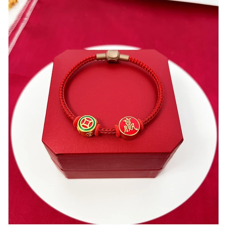 จี้ลูกปัด รูปกักจั่น นําโชค สีทอง สําหรับทําสร้อยข้อมือ diy thumbnail 9
