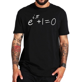 ผ้าฝ้ายแท้เสื้อยืด ผ้าฝ้าย 100% พิมพ์ลาย Eulers Identity Formula ฟิสิกส์คณิตศาสตร์ สําหรับผู้ชายS-3XL