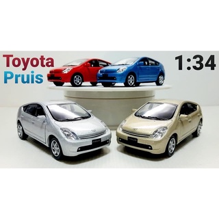 โมเดลรถโตโยต้า พรีอุส Toyota Prius Scale 1:34 ความยาว 5 นิ้ว (เท่าฝ่ามือ) โมเดลรถเหล็ก รถโมเดล งานแบรนด์ Kinsmart