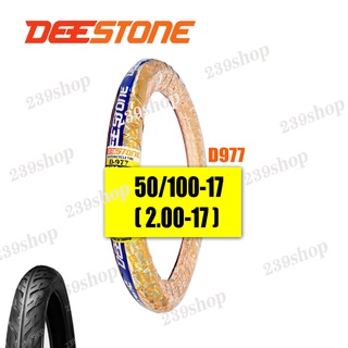 DEESTONE ดิสโตน ยางนอก 1 เส้น 2.25-17 60/90-17 D-977 สีส้ม ลายไฟ ยาง มอไซค์ ขอบ 17 ยางมอเตอร์ไซค์17 239 SHOP2