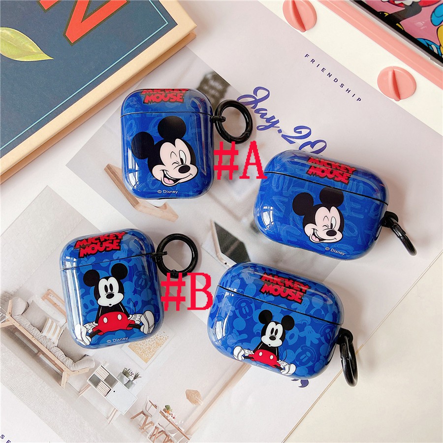 เคสแข็ง สําหรับ AirPods Pro AirPods gen3 AirPods 2 Fashion Cute Cartoon มิกกี้เมาส์ Mickey Mouse Pro