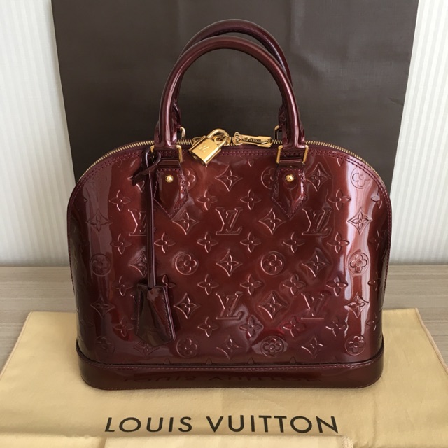 LV alma PM ของแท้ สี Amarante